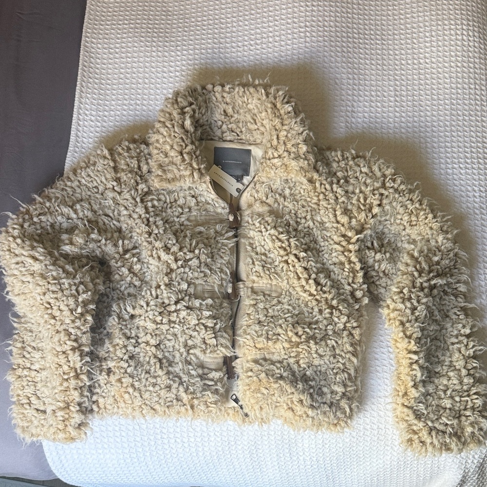 Like New Cozy Cream Anthropologie Teddy Jacket (no tags)